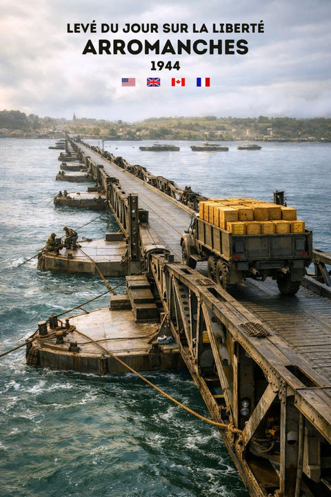Affiche Arromanches - Pont flottant Dday