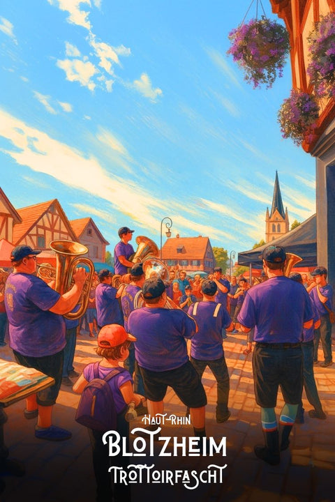 Affiche Trottoirfasht Haut Rhin - Tradition Festive