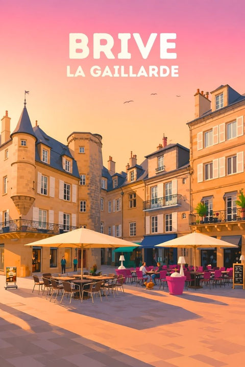 Affiche Brive - Déco Gaillarde mur Design