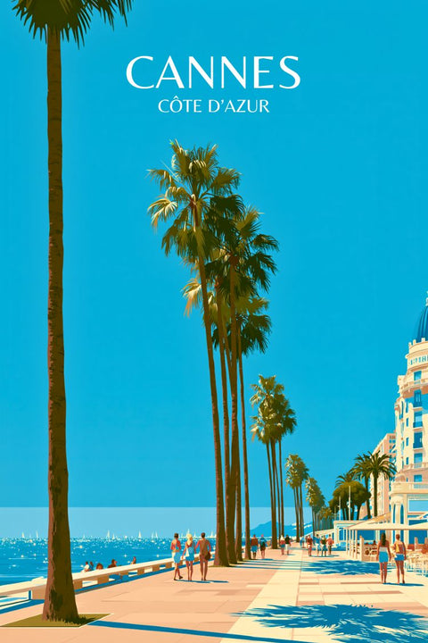 Affiche Cannes - La Croisette