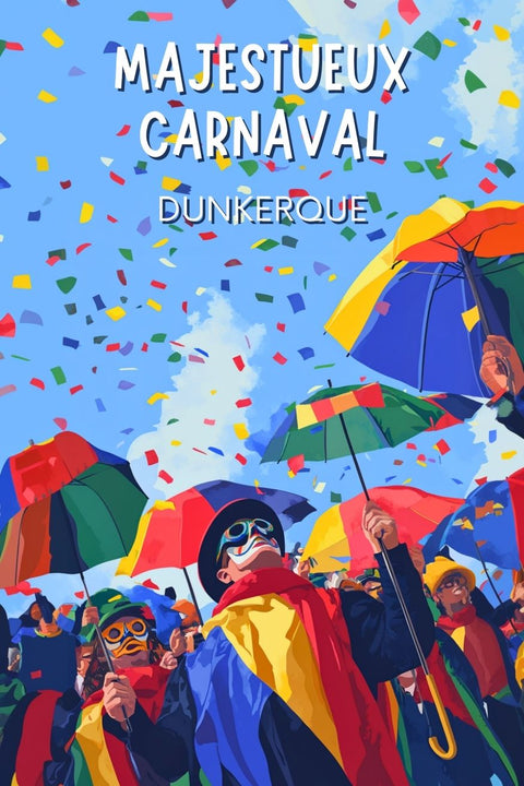 Affiche Poster Carnaval Dunkerque deco murale