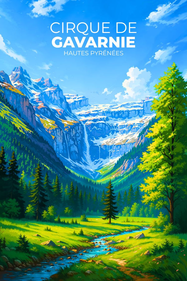 Affiche Pyrénées - Cirque de Gavarnie