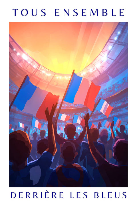 Affiche Football Sunset - Action & Passion