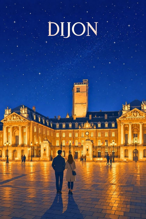 Affiche Dijon - Nuit Parlement Mairie