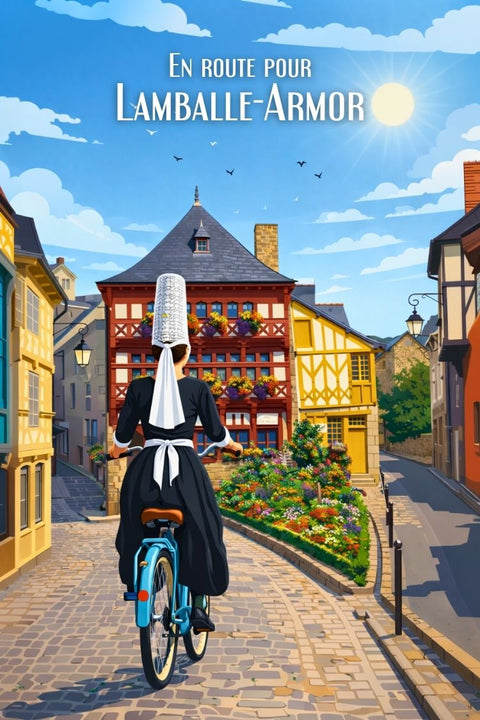 Poster, En Route, Lamballe-Armor, Déco, Maison, Souvenir, Parfaite, Murale, France, Design