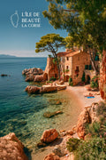 Corse, Affiche, Poster, Photo, Ile de Beauté, Charmante, Décoration, Voyage, Paysage, Souvenir