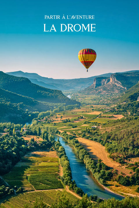 Drome, Photos, Affiches, Géantes, Montgolfières, Ciel, Découverte, Paysage, Visuels, Tourisme