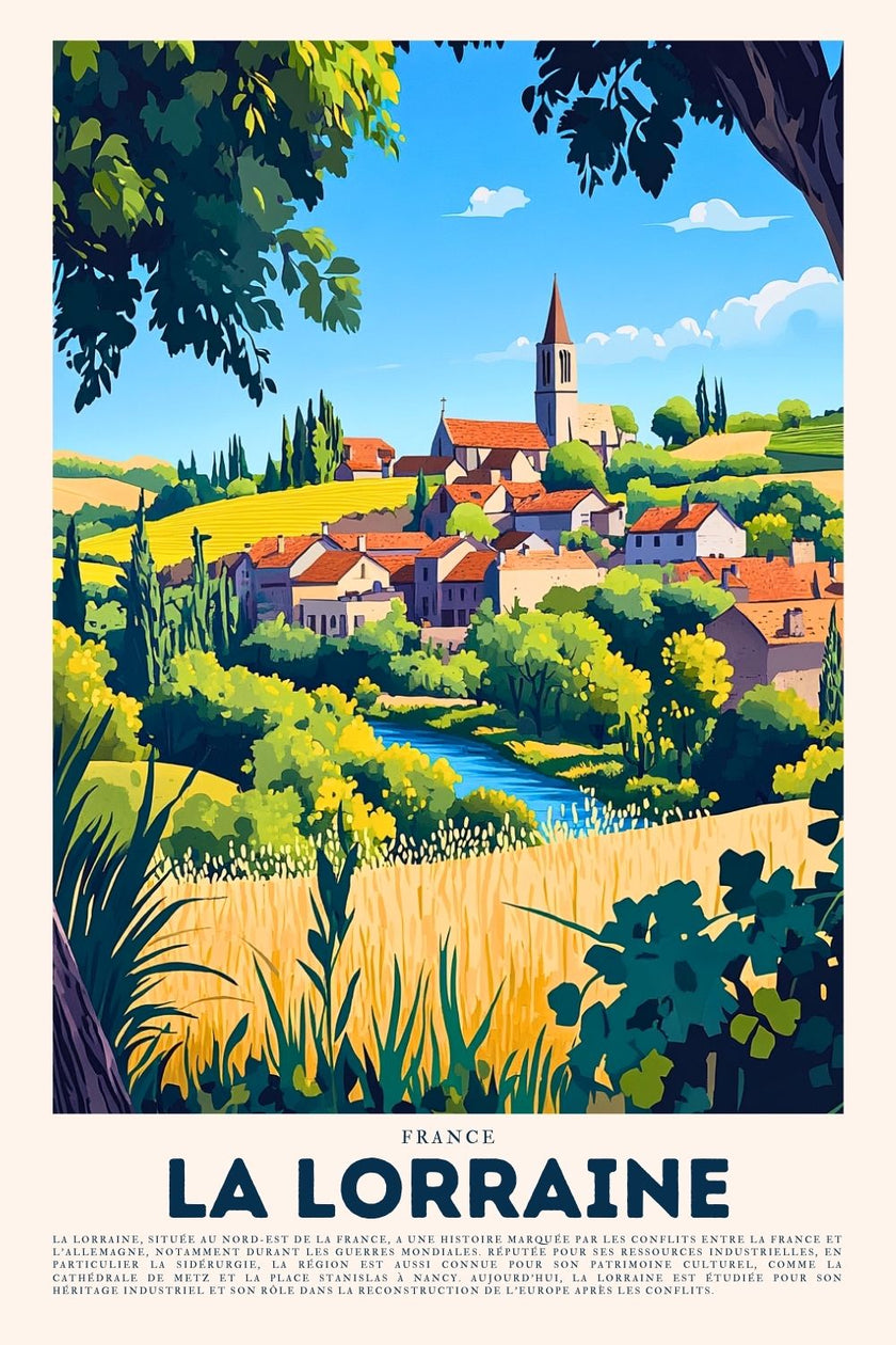 Affiche Lorraine Meuse Moselle Vosges