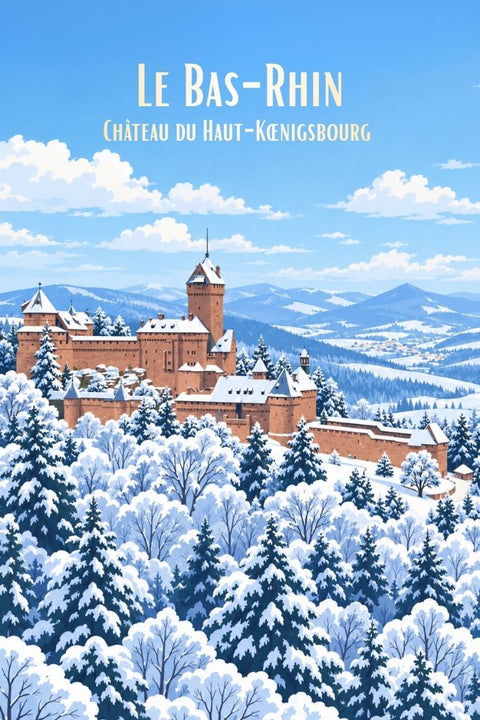 Affiche Haut-Kœnigsbourg - Château Bas-Rhin