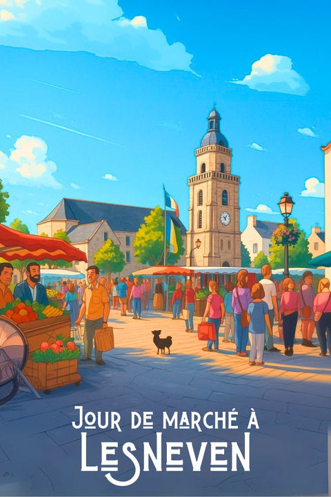 Affiche, Poster, Lesneven, Haute Définition, Magnifique, Produit, Décoration, Mural, Imprimé, Design.
