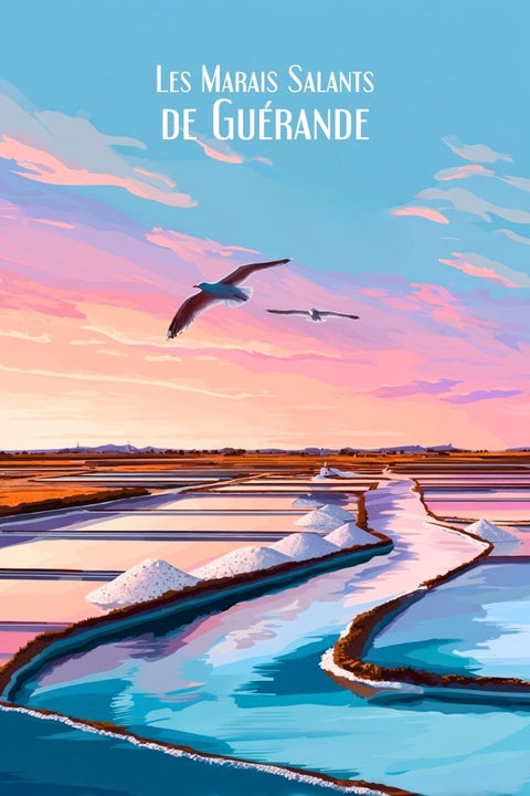 Marais Salants, Guérande, Bretagne, Sel, Patrimoine, Nature, Tourisme, Ecosystème, Récolte, Tradition.