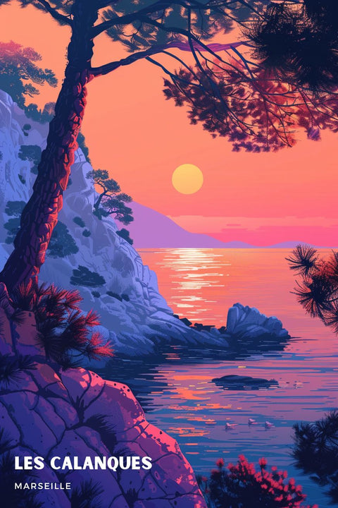 Affiche Calanques de Marseille