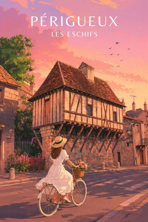 Affiche, Poster, Périgueux, Les Eschifs, Déco, Murale, Décoration, Design, Unique, Mural
