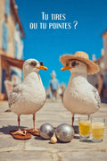 Affiche, Poster, Pétanque, Décoration, Image, Sud, Stylisée, Offrez, Cadeau, Design.