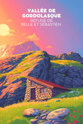 Refuge, Belle & Sebastien, illustrée, affiche, décorative, murale, dessin, coloré, fiction, enfant.