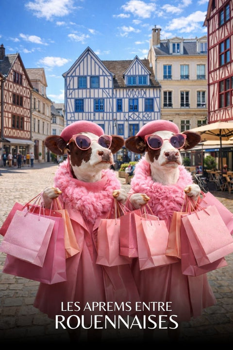 Affiche, Drôle, Rouen, Cadeau, Idéal, Copine, Shoppeuse, Décoration, Humour, Souvenir