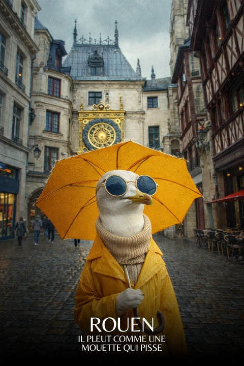 Humour, Rouennais, Affiche, Spéciale, Pluie, Découverte, Produit, Clefs, Principaux, Mots.