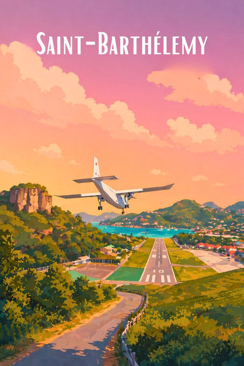 Affiche Saint Barthélemy - Décoration murale design