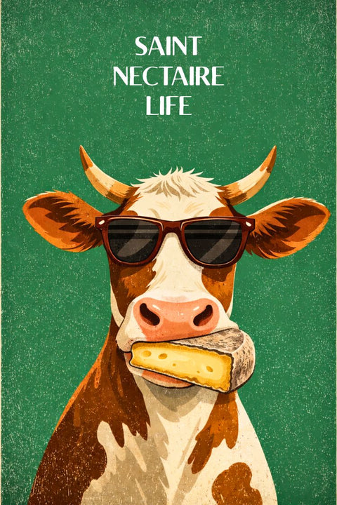 Humour, Poster, Saint Nectaire, Cadeau, Marrante, Fans, Fromage, Décoration, Murale, Amusant.