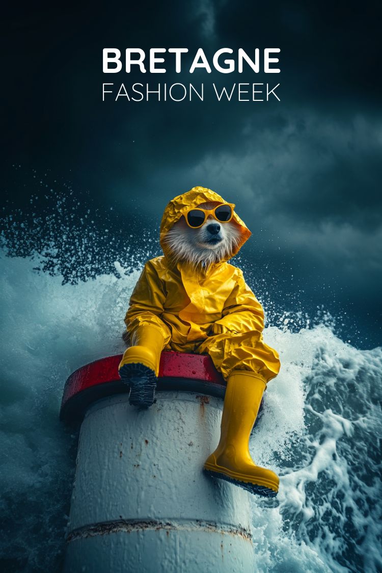Affiche Bretagne Fashion Week - Tendance drôle