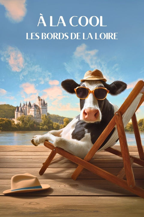 Affiche Loire - Vache Rigolo Humour
