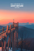Poster, Belvédère, Mont Revard, Exceptionnel, Décoration, Paysage, Montagne, Impression haute qualité, Photographie, Art mural.