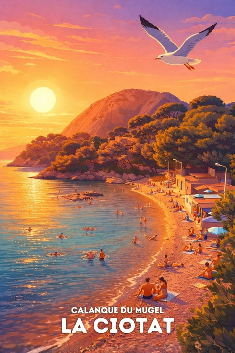 Affiche Calanque Mugel