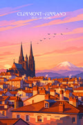 Affiche, Poster, Clermont Ferrand, Déco murale, Tendance, Design, Intérieur, Decoration, Wall art, Ville.