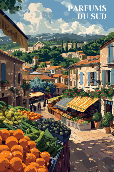 Affiche Marché Provençal