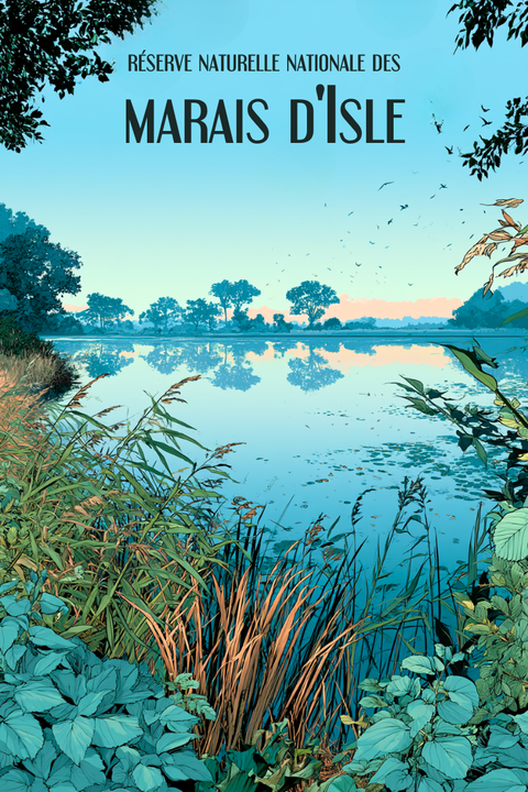 Affiche Marais d'Isle - Nature préservée
