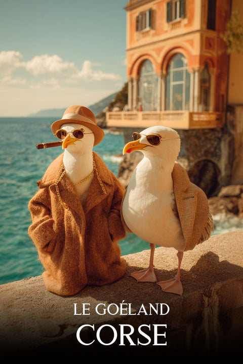 Affiche Corse humoristique drôle.