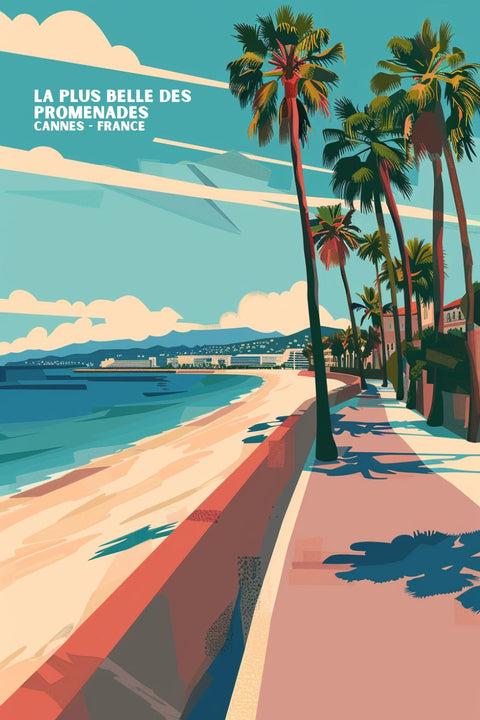 Affiche promenade des anglais cannes