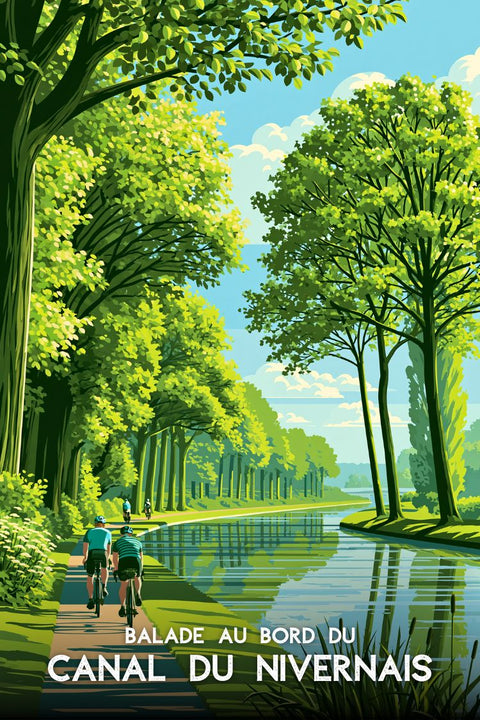 Affiche Canal du Nivernais - Nature Balade