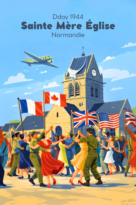 Affiche Sainte Mère Eglise - Dday libération