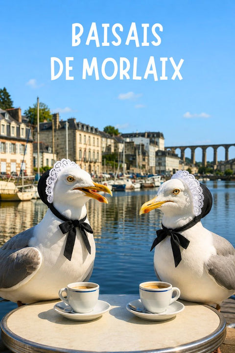 Affiche Morlaix - Souvenir rigolo Baisais