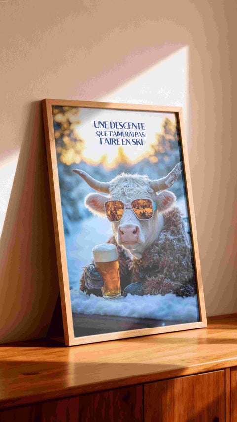 Affiche Drôle - Descente que t'aimerais pas faire en ski