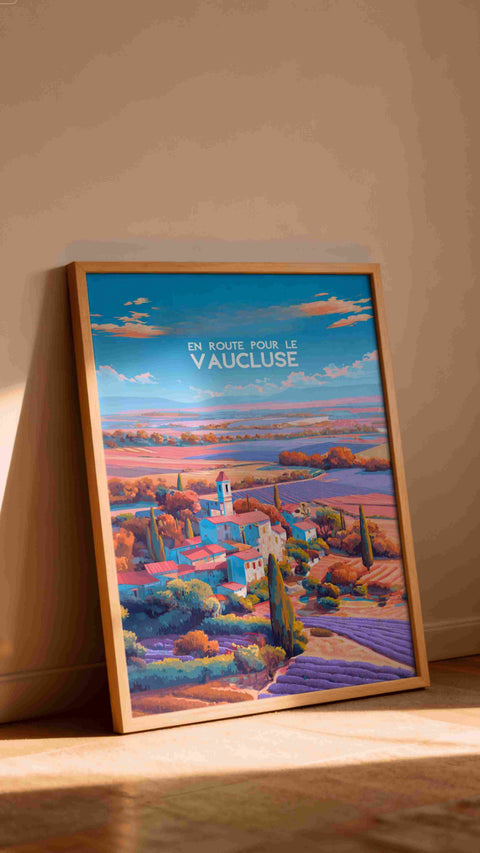 Affiche Poster Vaucluse - Cadeau Retro Vintage