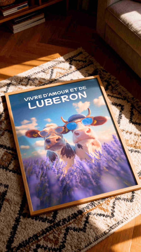 Affiche Luberon humoristique drole.