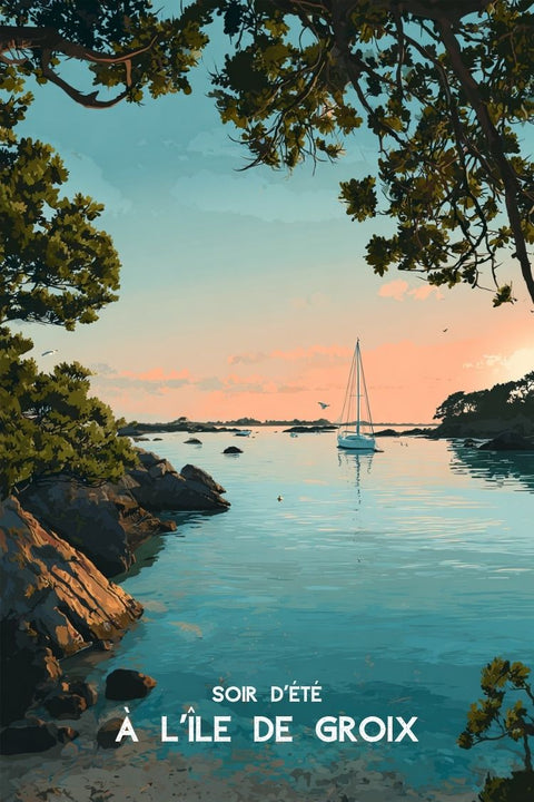 Affiche Groix - Souvenir maritime