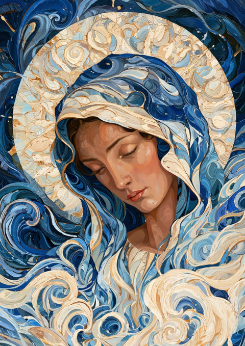 Affiche Marie - Mère de Dieu peinture chrétienne