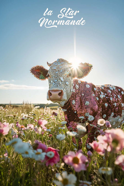 Affiche Normandie - La Vache Star