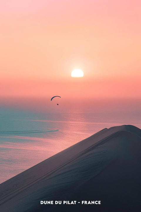 Affiche dune du pilat aesthetic