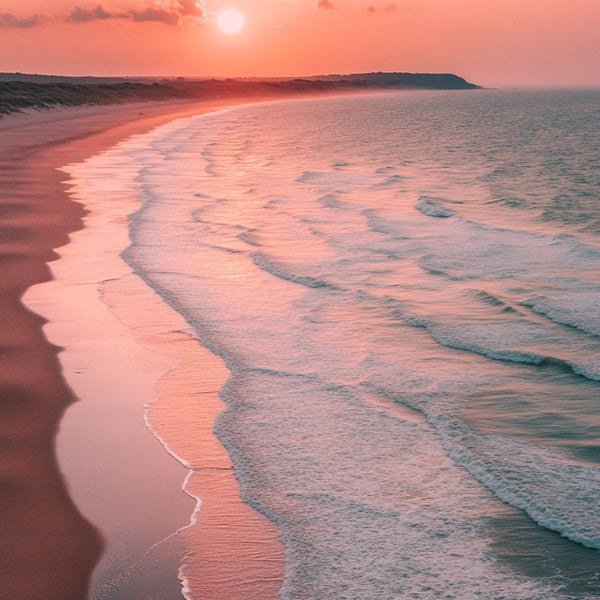 Affiche, Sunset, Nord de France, Photo, Plage, Encadrer, Pas Cher, Décoration, Murale, Paysage.