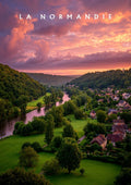 affiche, campagne, Normandie, photographie, photo, photo pro, grand tableau, cadre, paysage, décoration murale