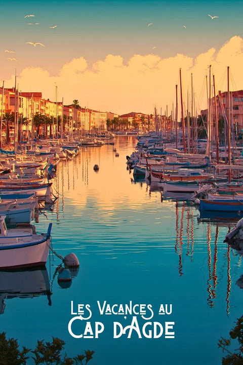 Affiche Cap d'Agde - Souvenirs plaisance mer