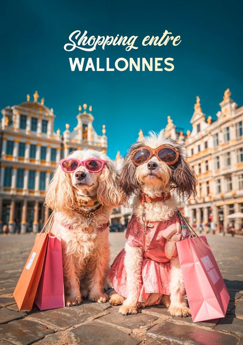 affiche, déco, copines, wallonnes, Wallonie, girly, sympa, idée cadeau, copine, amie