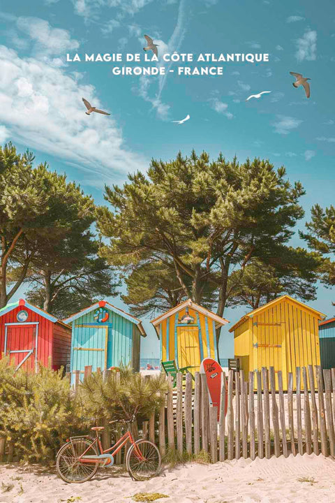 Affiche décoration gironde plage