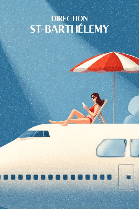 Affiche Saint Barthélemy - Art moderne volant