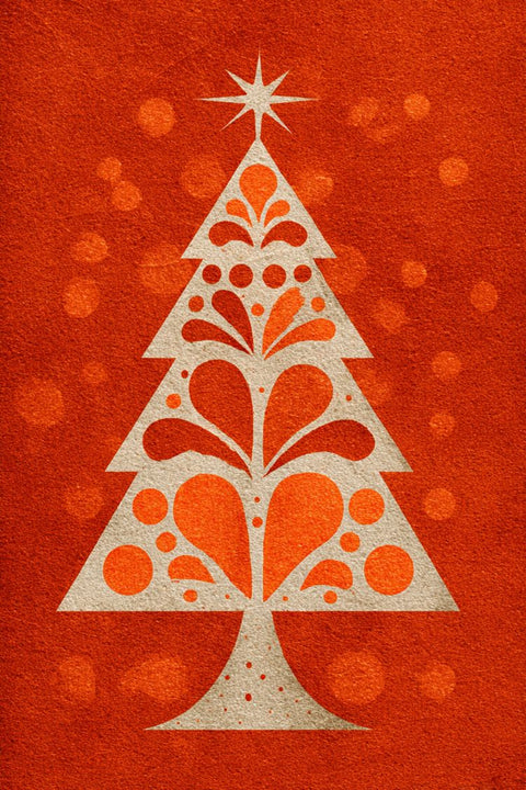 Affiche, Esthétique, Rouge, Sapin, Noël, Ornement, Espace, Décoration, Festif, Mural