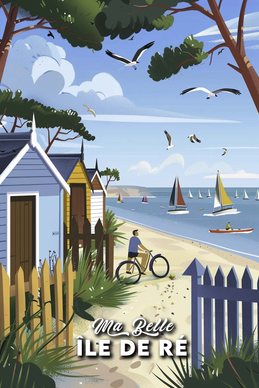 Affiche Ile de Ré - Poster Ma Belle – Posters de nos régions